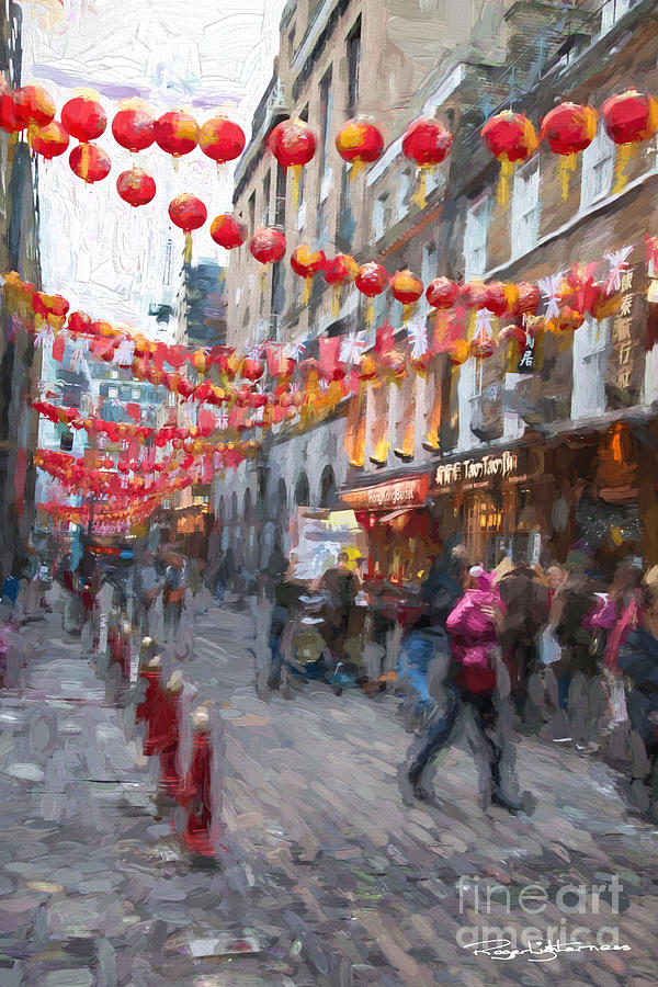 China Town London Digital Art by Roger Lighterness