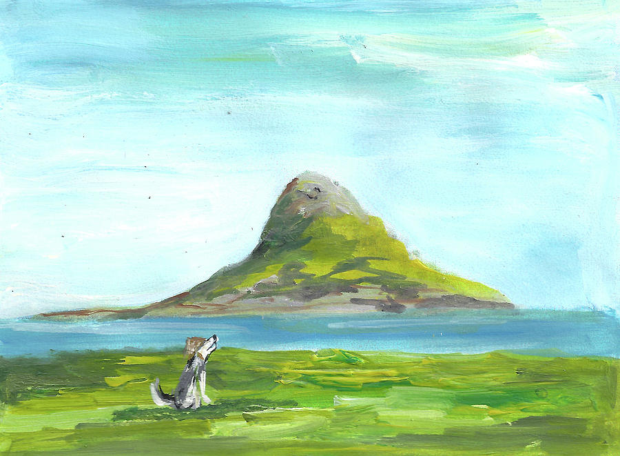 Chinamans Hat Island  Painting by Karen Ferrand Carroll