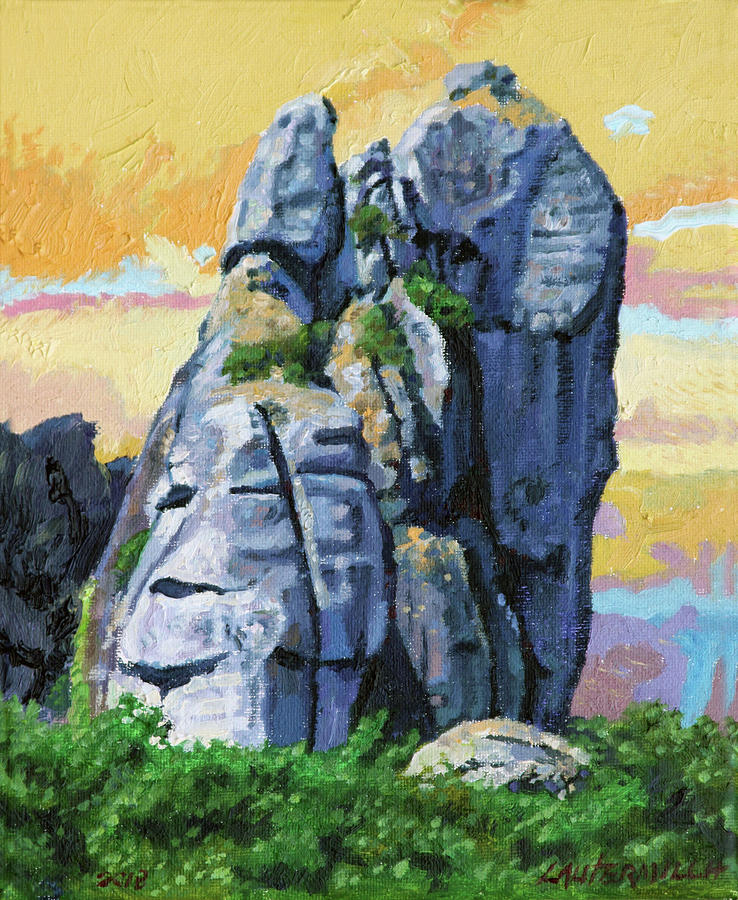 Chinas Mountains #16 Painting by John Lautermilch