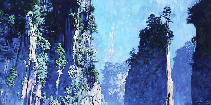 Chinas Mountains 4 Painting by John Lautermilch