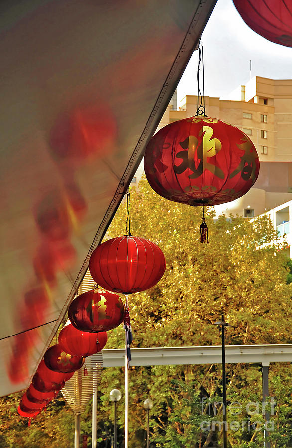 Chinatown - Chinese Lanterns Photograph by Kaye Menner