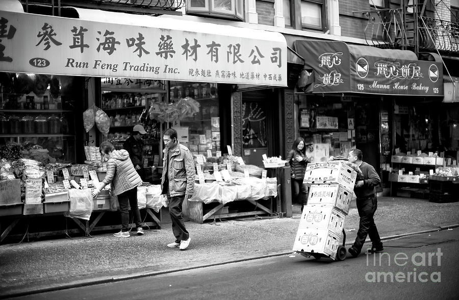 Chinatown Delivery in New York City Photograph by John Rizzuto