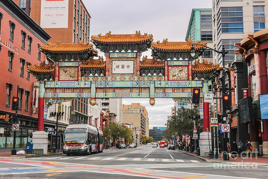 Chinatown gate in Washington DC Photograph by Claudia M Photography