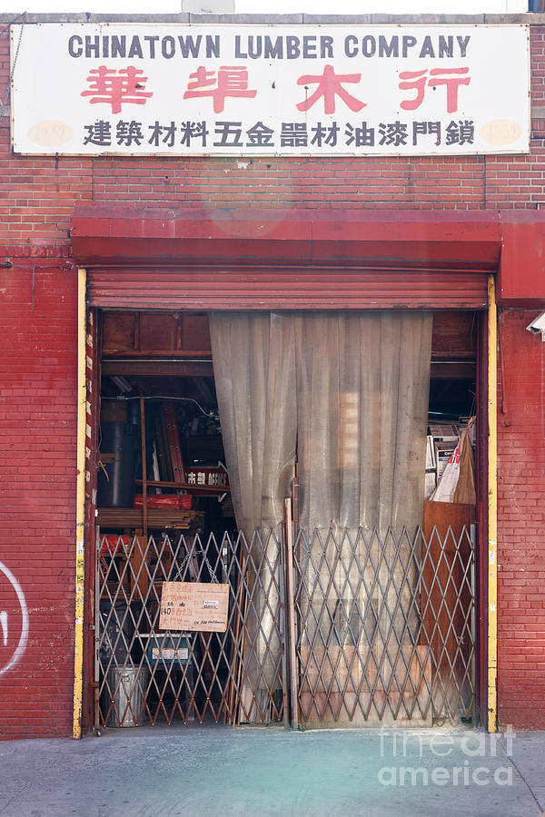 New York City Photograph - Chinatown Lumber Company by Jannis Werner