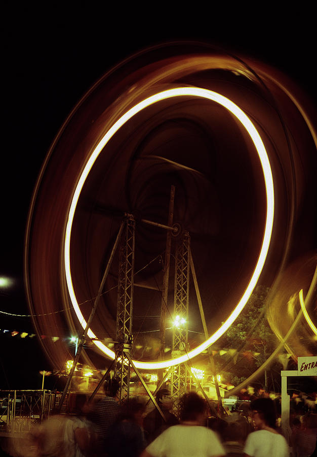 Chincoteague Ferris Wheel Photograph by James Oppenheim