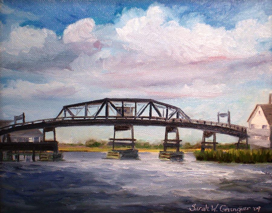 Chincoteague Island Bridge Painting by Sarah Grangier