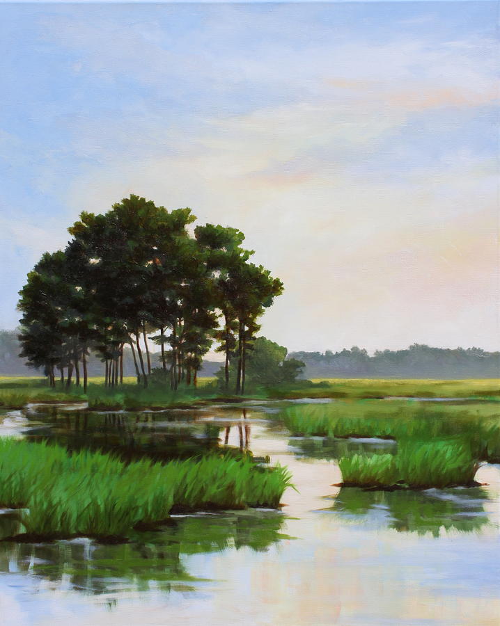 Chincoteague Marsh Painting by Sarah Grangier