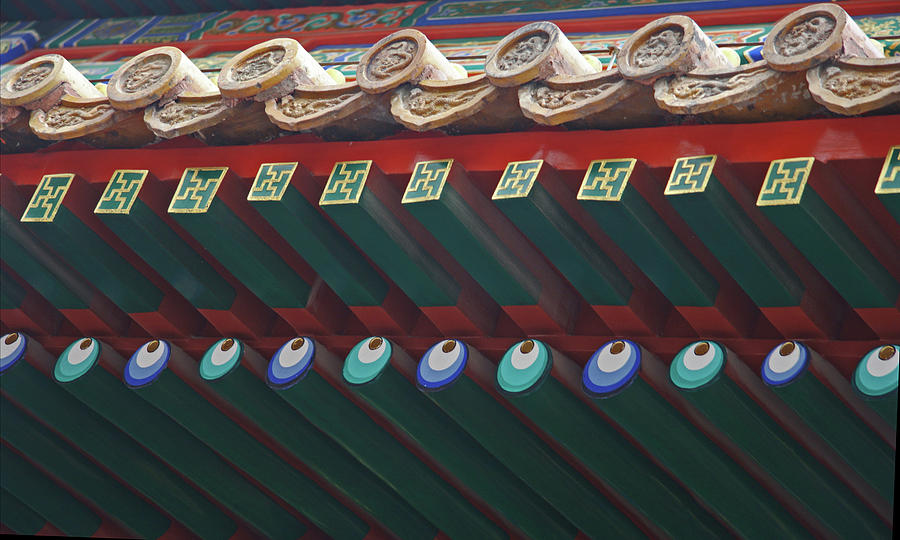 Chines Architecture Detail Photograph by David Coblitz