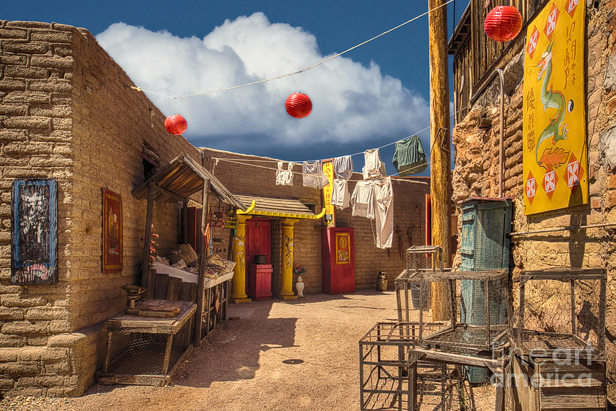 Chinese Alley at Old Tucson Photograph by Priscilla Burgers