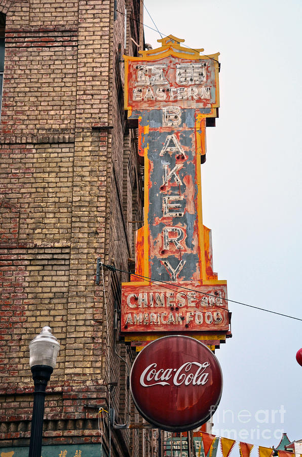 Chinese and American food sign Photograph by RicardMN Photography