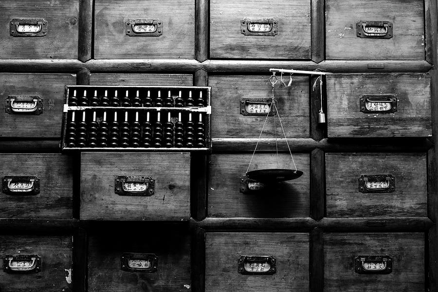 Chinese Apothecary Cabinet Photograph By Andrew Campbell