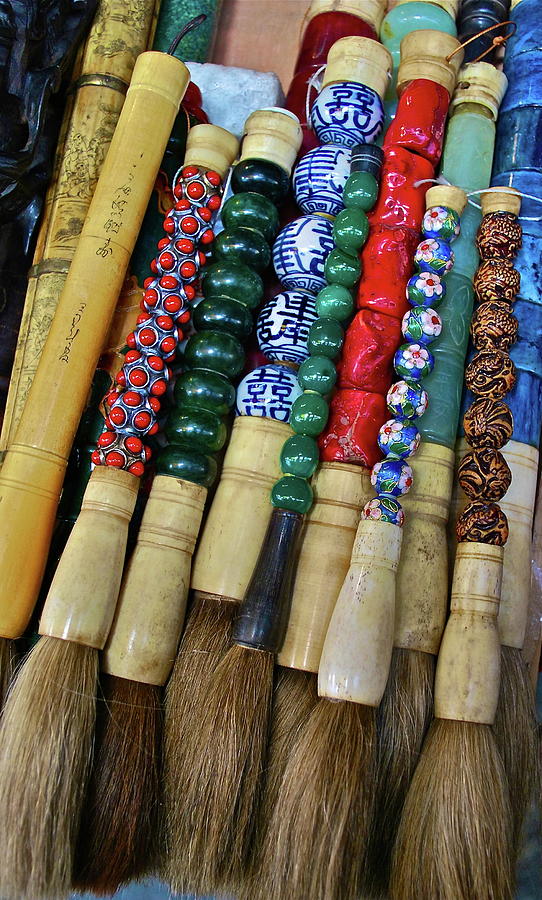 Brush Photograph - Chinese Brushes by Dorota Nowak