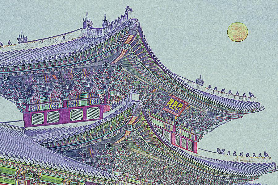 Chinese Building Painting by Celestial Images