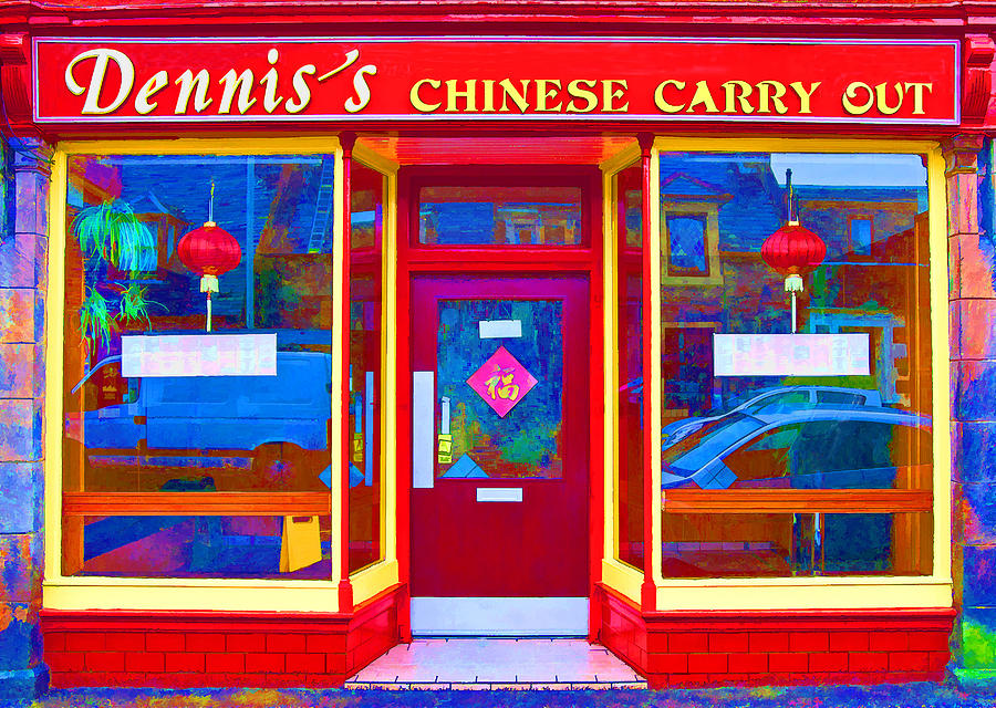 Chinese Carry Out Mixed Media by Dennis Cox