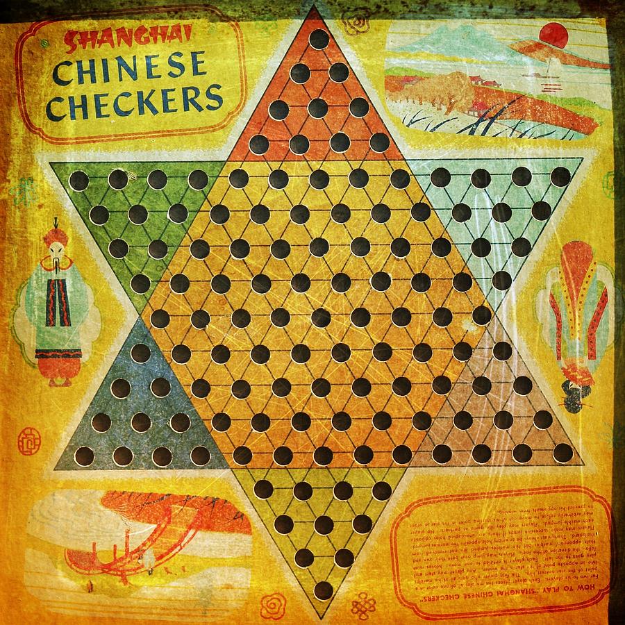 Vintage Photograph - Chinese Checkers by Modern Art