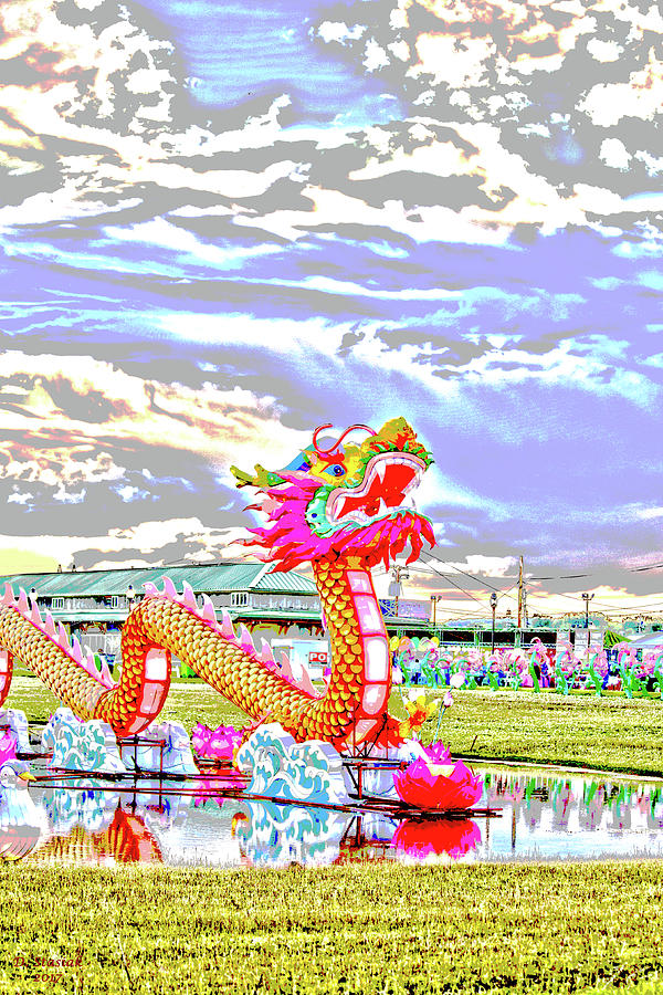 Chinese Dragon 2 Digital Art by David Stasiak