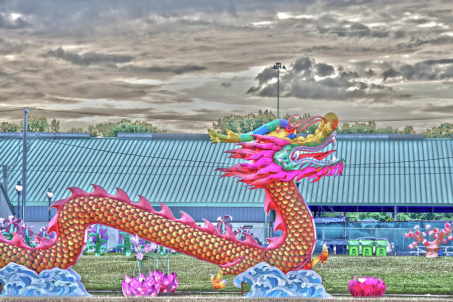 Chinese Dragon Digital Art by David Stasiak