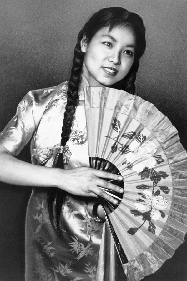 CHINESE FAN, c1958 Photograph by Granger