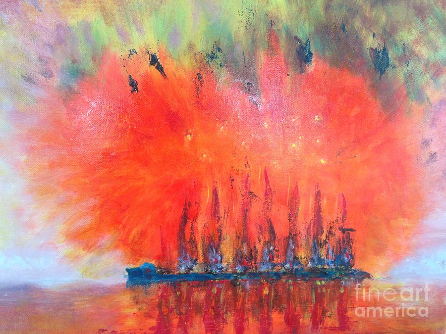 Chinese Firecracker Painting by Paul Galante