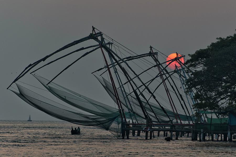 Chinese Fishing Nets, Cochin Photograph by Marion Galt