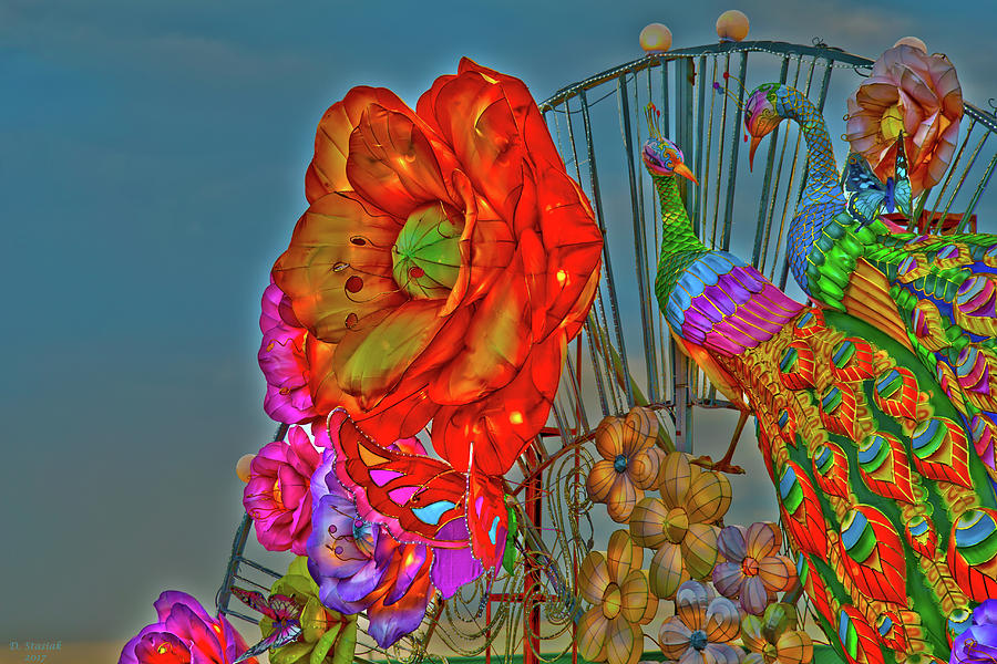 Chinese Flower Digital Art by David Stasiak