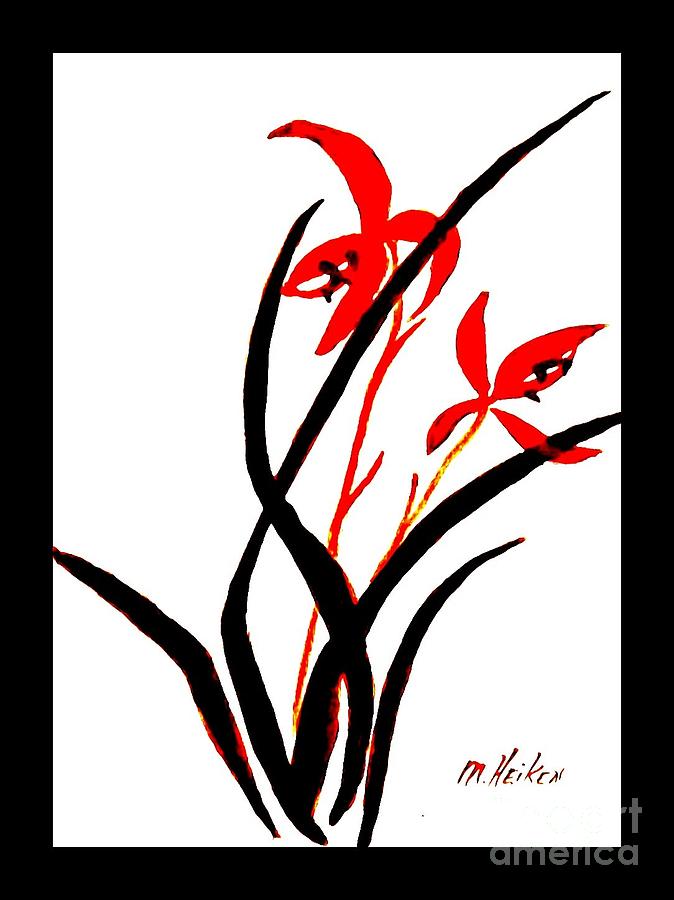 Chinese Flowers Painting by Marsha Heiken
