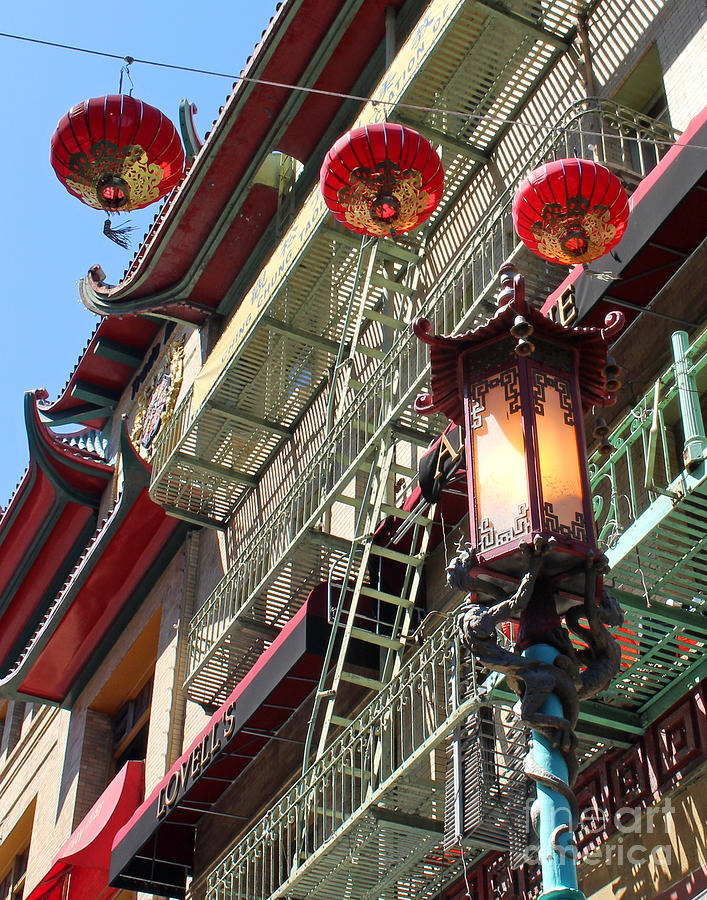 Chinese Lamp Photograph by Cheryl Del Toro