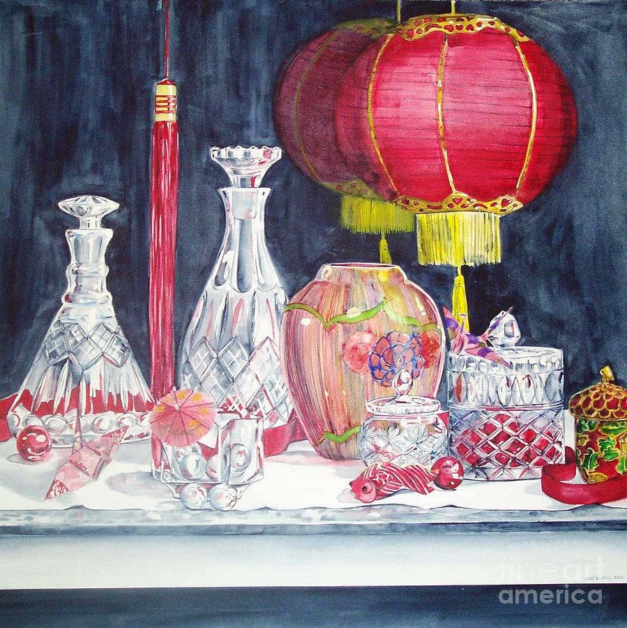 Chinese Lanterns No. 2 Painting by Jane Loveall