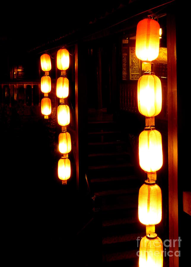 Chinese Night Lanterns Photograph
