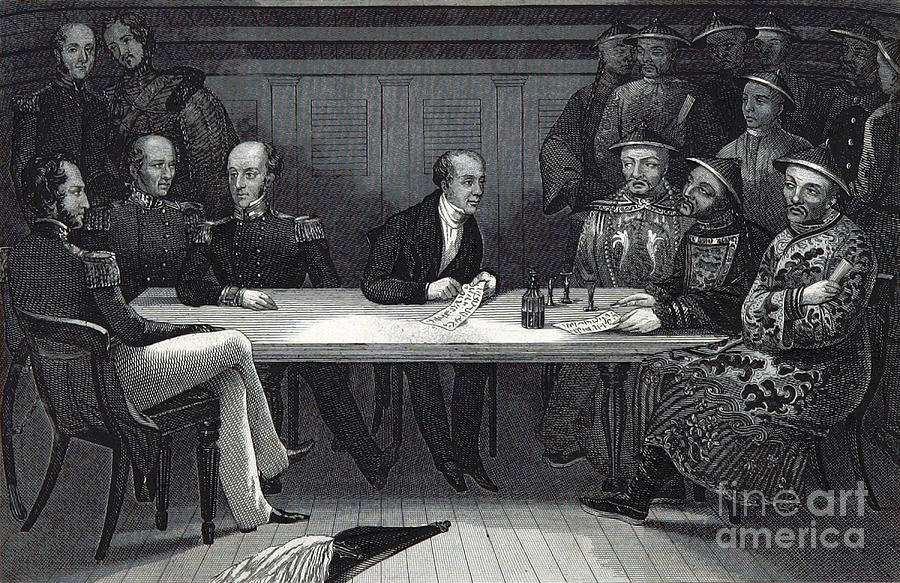 Thomas Allom Photograph - Chinese Officials Surrender Chusan, 1841 by British Library