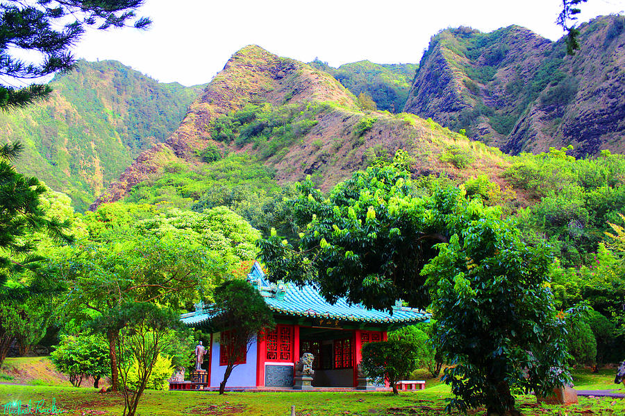 Chinese Pagoda in Maui Photograph by Michael Rucker