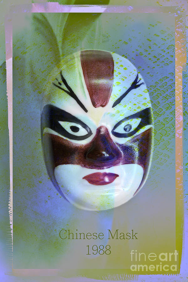 Abstract Photograph - Chinese porcelain mask by Heiko Koehrer-Wagner
