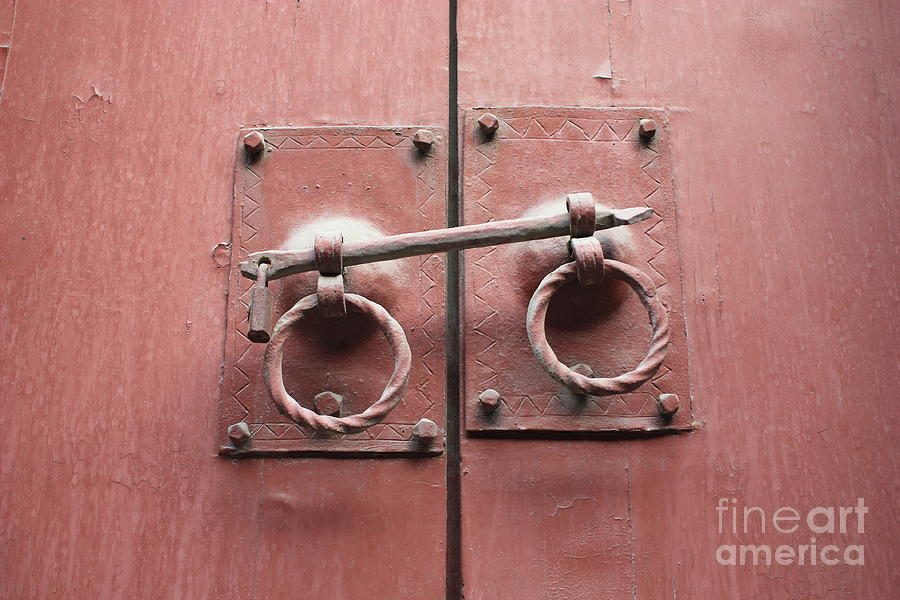 Chinese Red Door with Lock Photograph by Carol Groenen