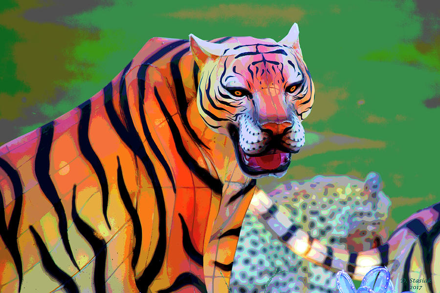 Chinese Tiger 2 Digital Art
