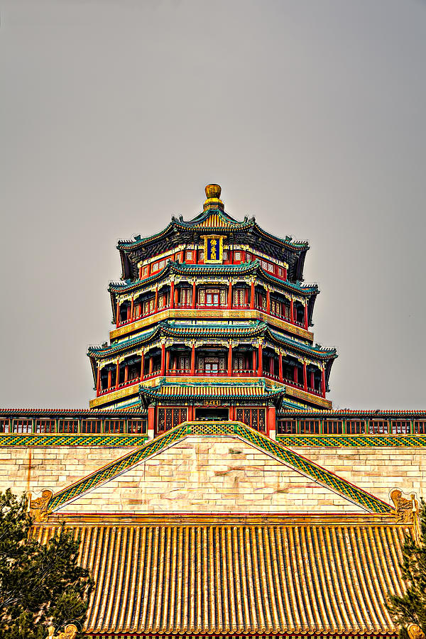 Chinese Tower Photograph by Maria Coulson