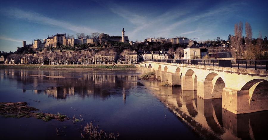 Chinon town and chateau Photograph by Seeables Visual Arts