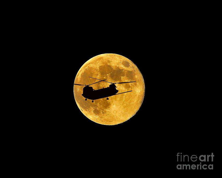 Chinook Moon Color .png Photograph by Al Powell Photography USA