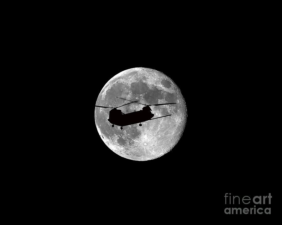 Chinook Photograph - Chinook Moon .png by Al Powell Photography USA