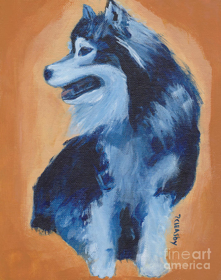 Dog Painting - Chinook by Patricia Cleasby