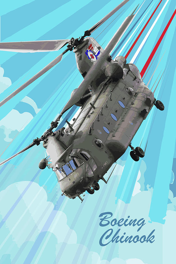 Chinook Pop Digital Art by Airpower Art