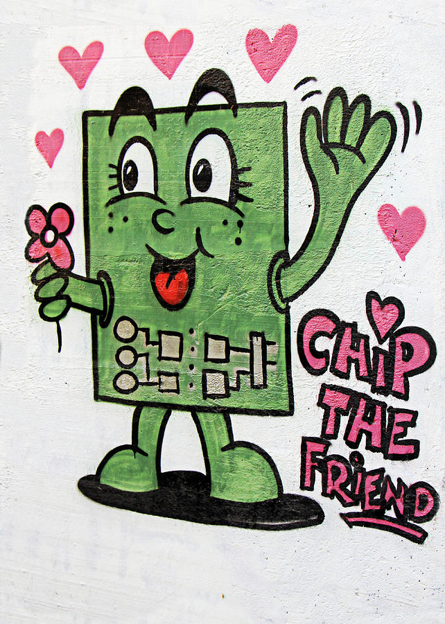 Chip The Friend Painting by Munir Alawi