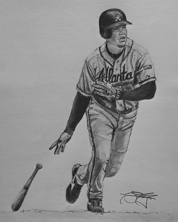 Chipper Jones Art  Chipper jones, Baseball drawings, Atlanta braves  wallpaper