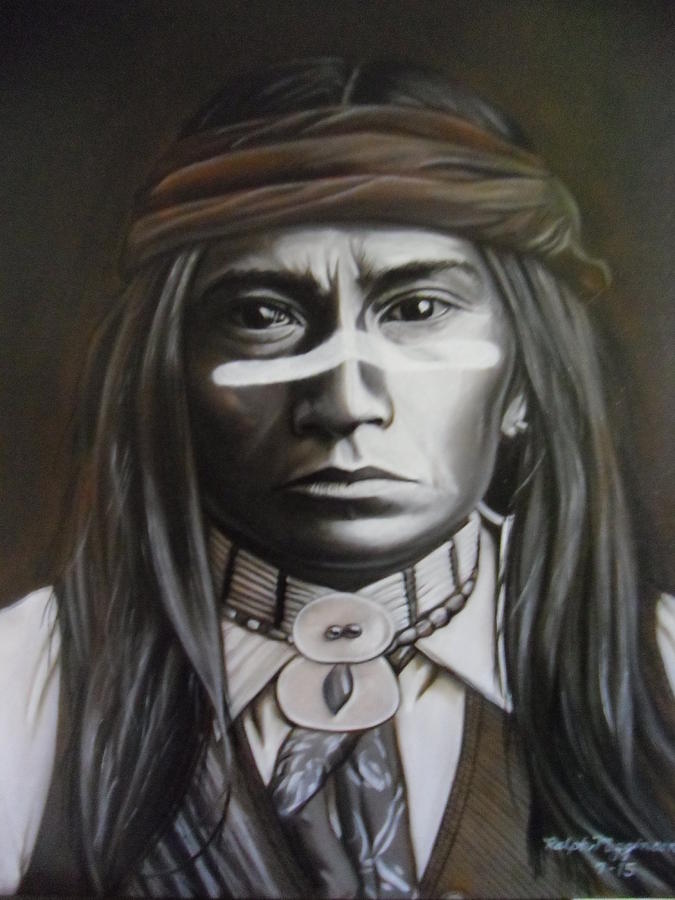 Native American Painting - Chiricahua by Ralph Megginson III Native American Painting - Chiricahua by Ralph Megginson III