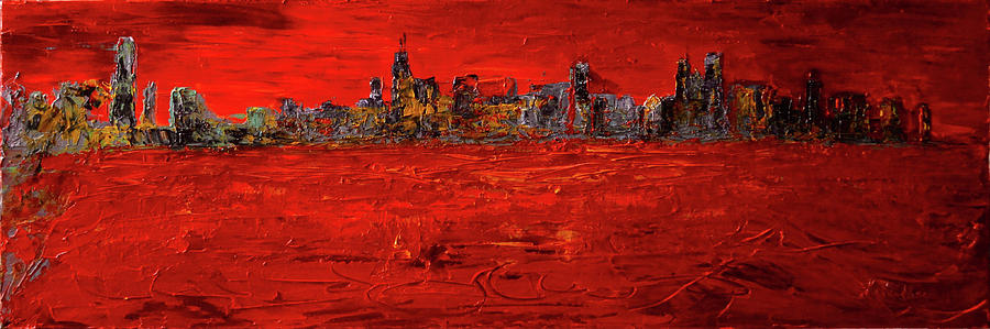 Chicago Painting - Chitown Jazz by Lee Bauman Chicago Painting - Chitown Jazz by Lee Bauman