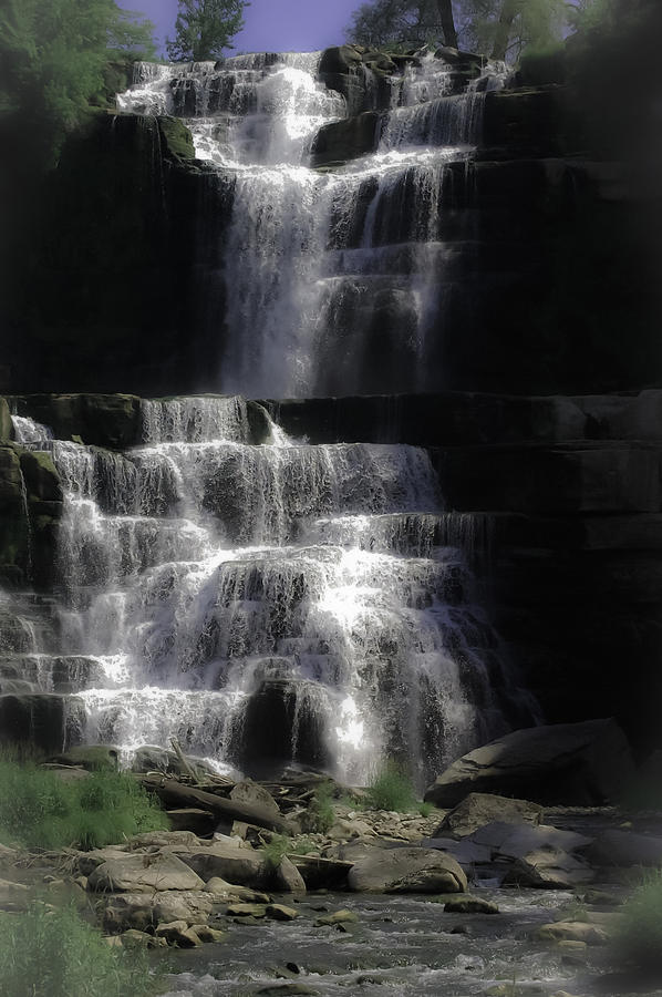 Chittenango Falls Digital Art by DigiArt Diaries by Vicky B Fuller