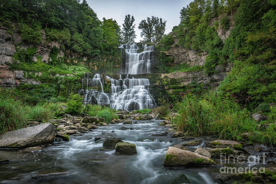 Chittenango Falls From Below Photograph by Michael Ver Sprill