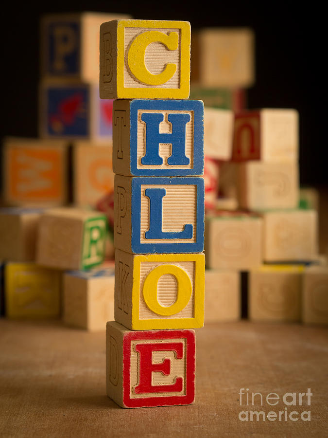Still Life Photograph - CHLOE - Alphabet Blocks by Edward Fielding