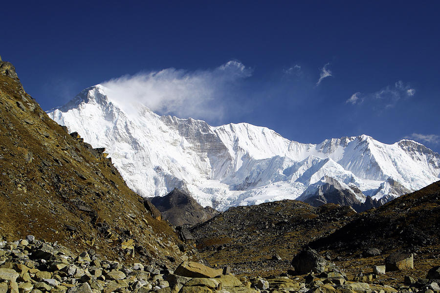 Cho Oyu Summit Photograph by Gerhard Albicker