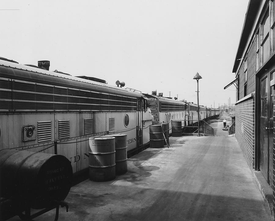 Chicago and North Western Train Cars  Photograph by Chicago and North Western Historical Society