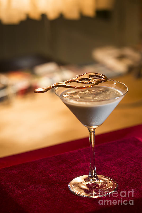 Chocolate And Cream Martini Cocktail Photograph
